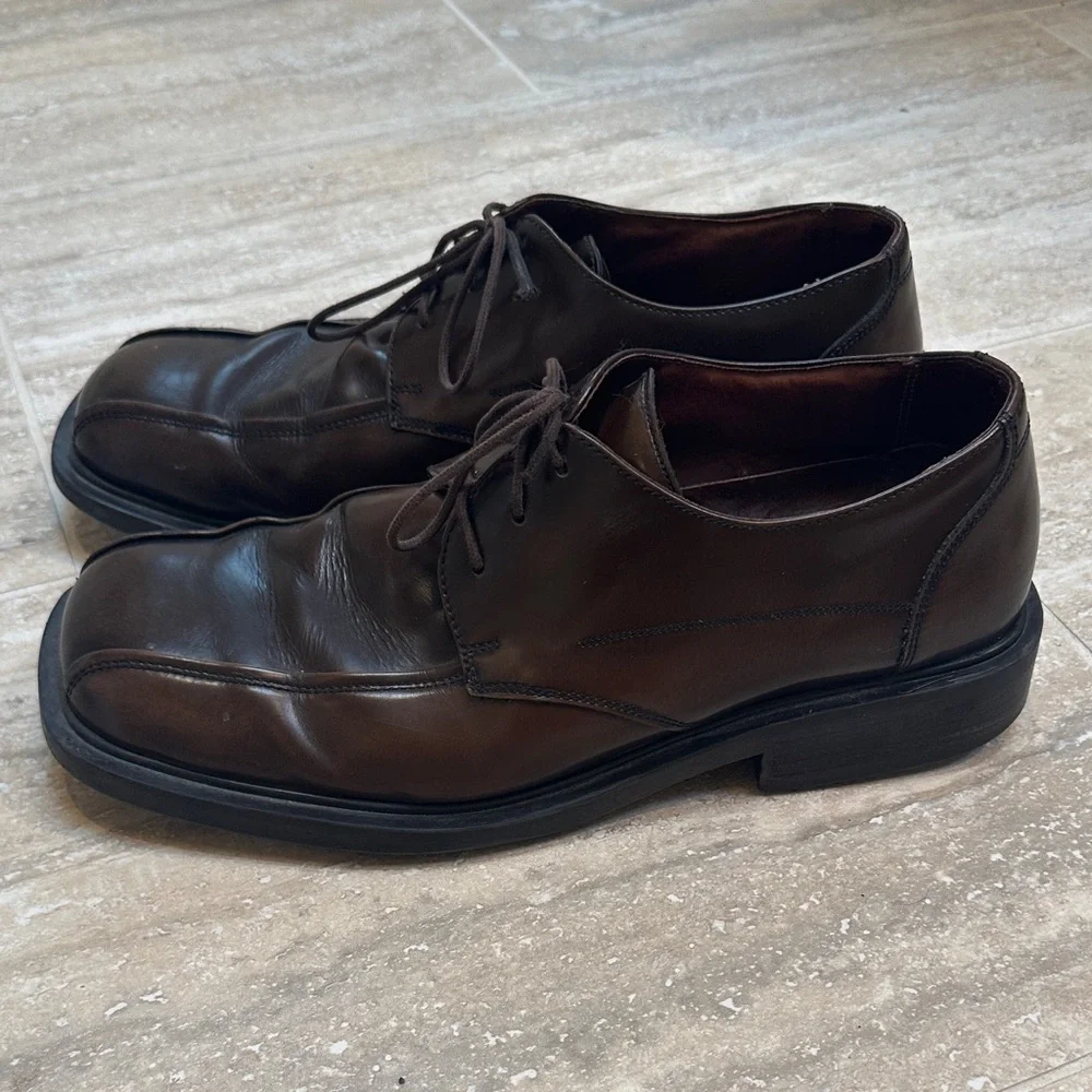 Kenneth Cole Reaction Dark Brown Men's Oxfords size 10 1/2